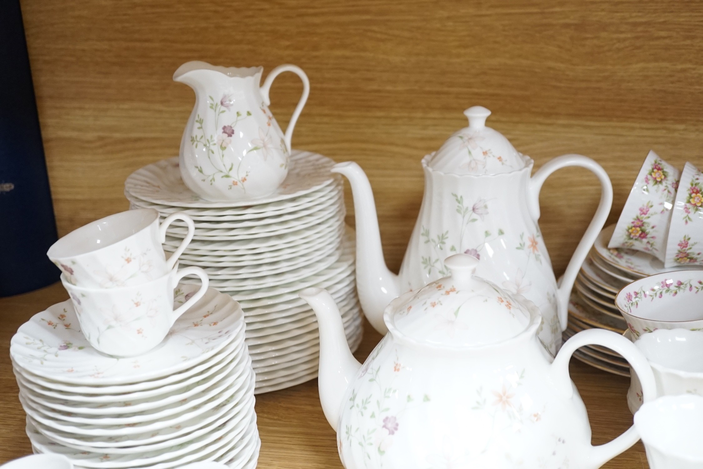 A Wedgwood Campion-pattern part breakfast service, and a Caprice Elizabethan teaset